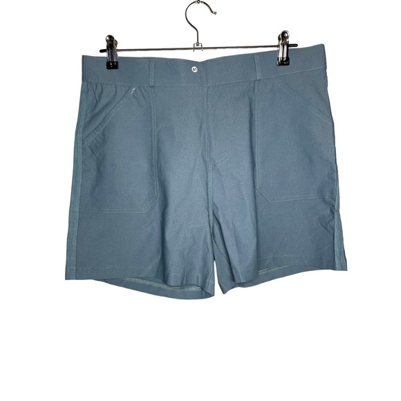 The Unbranded Brand Pants - Womens Dusty Blue Hiking Walking Shorts New Pockets Athletic Outdoors Large READ